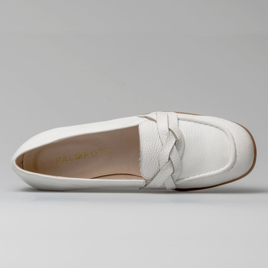 Lisa braid loafer white