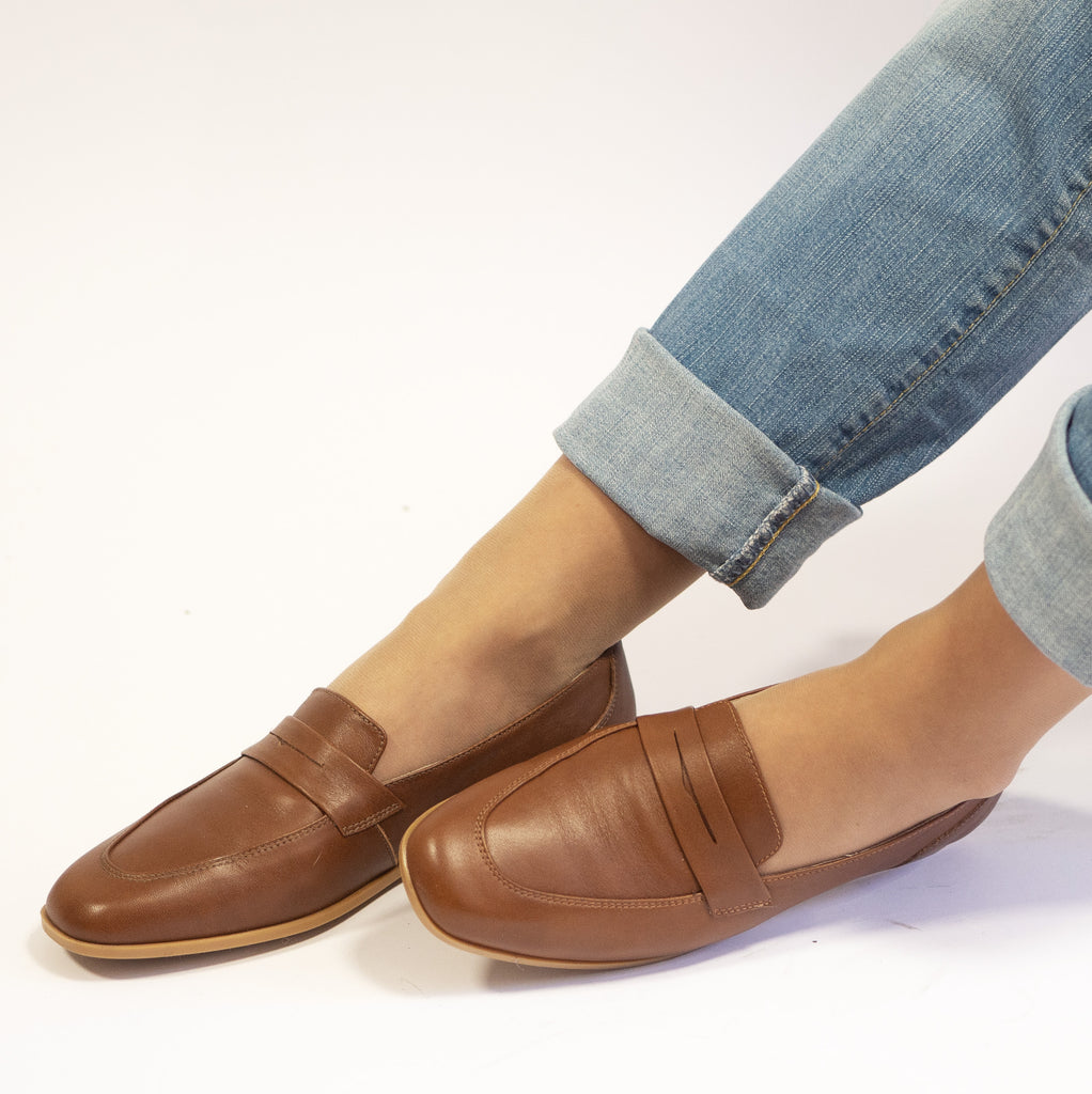 Olivia loafer brown leather
