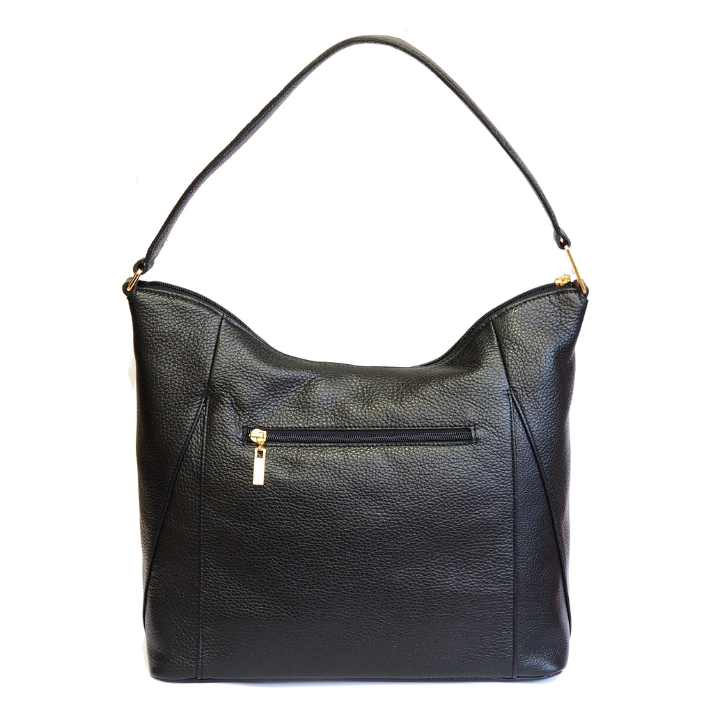 Luna handbag black leather