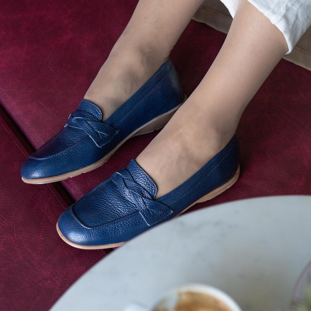 Lisa braid loafer blue
