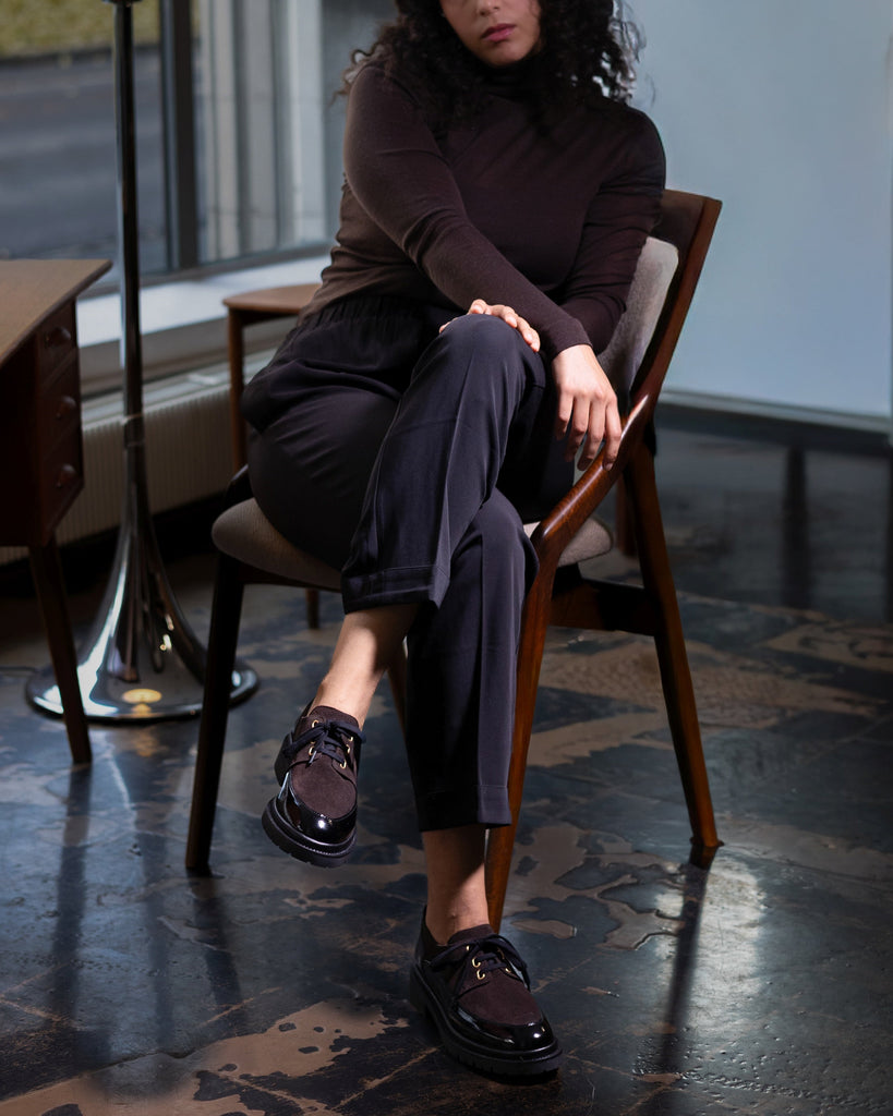 Dina lace-ups black/brown