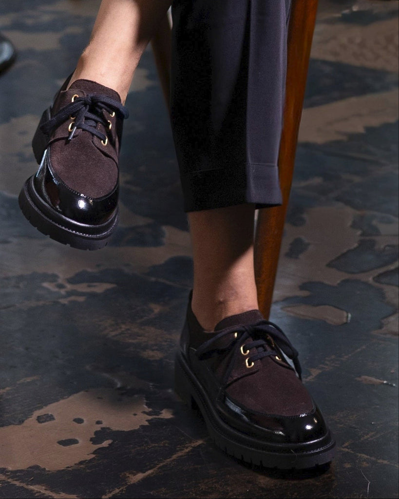 Dina lace-ups black/brown