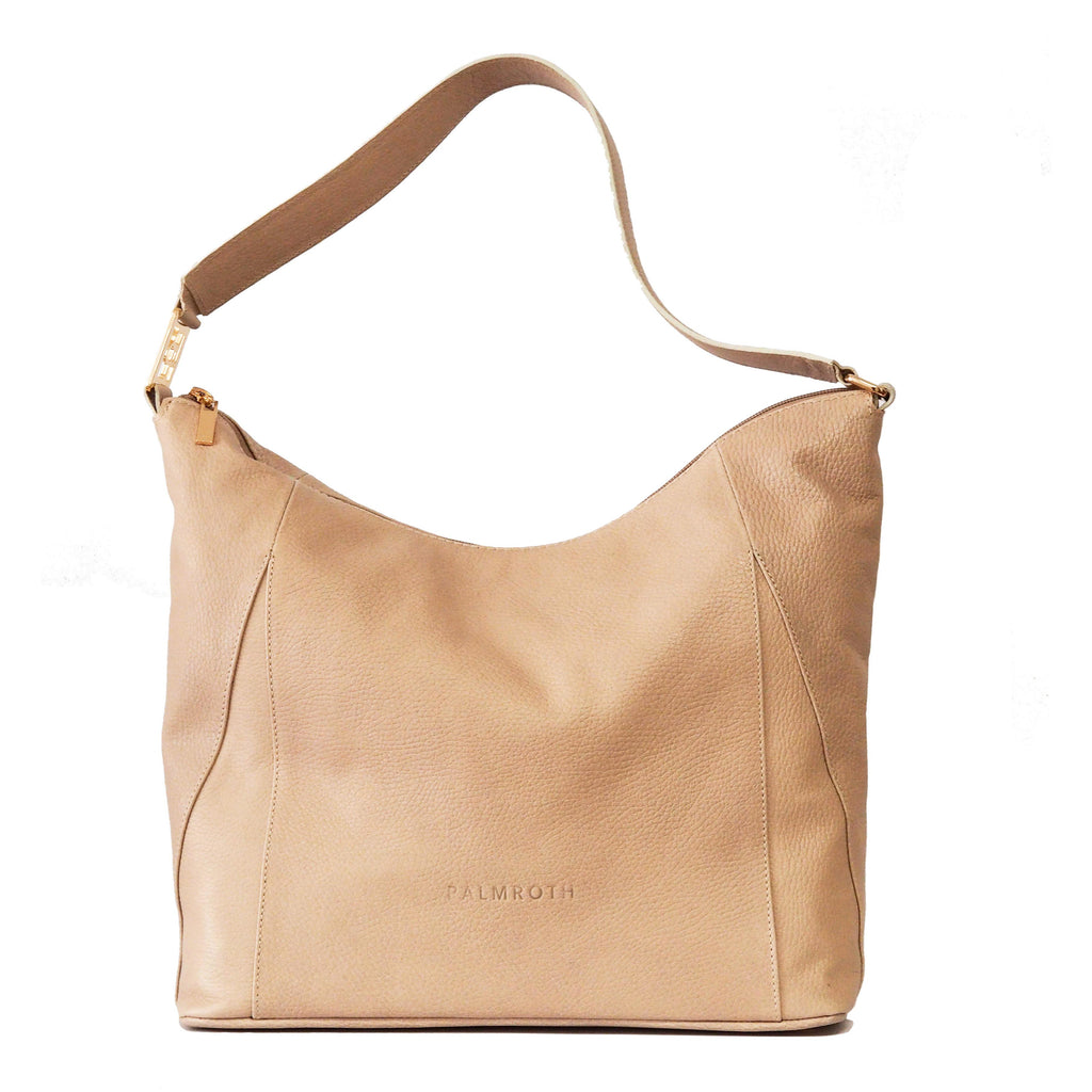 Luna handbag beige leather