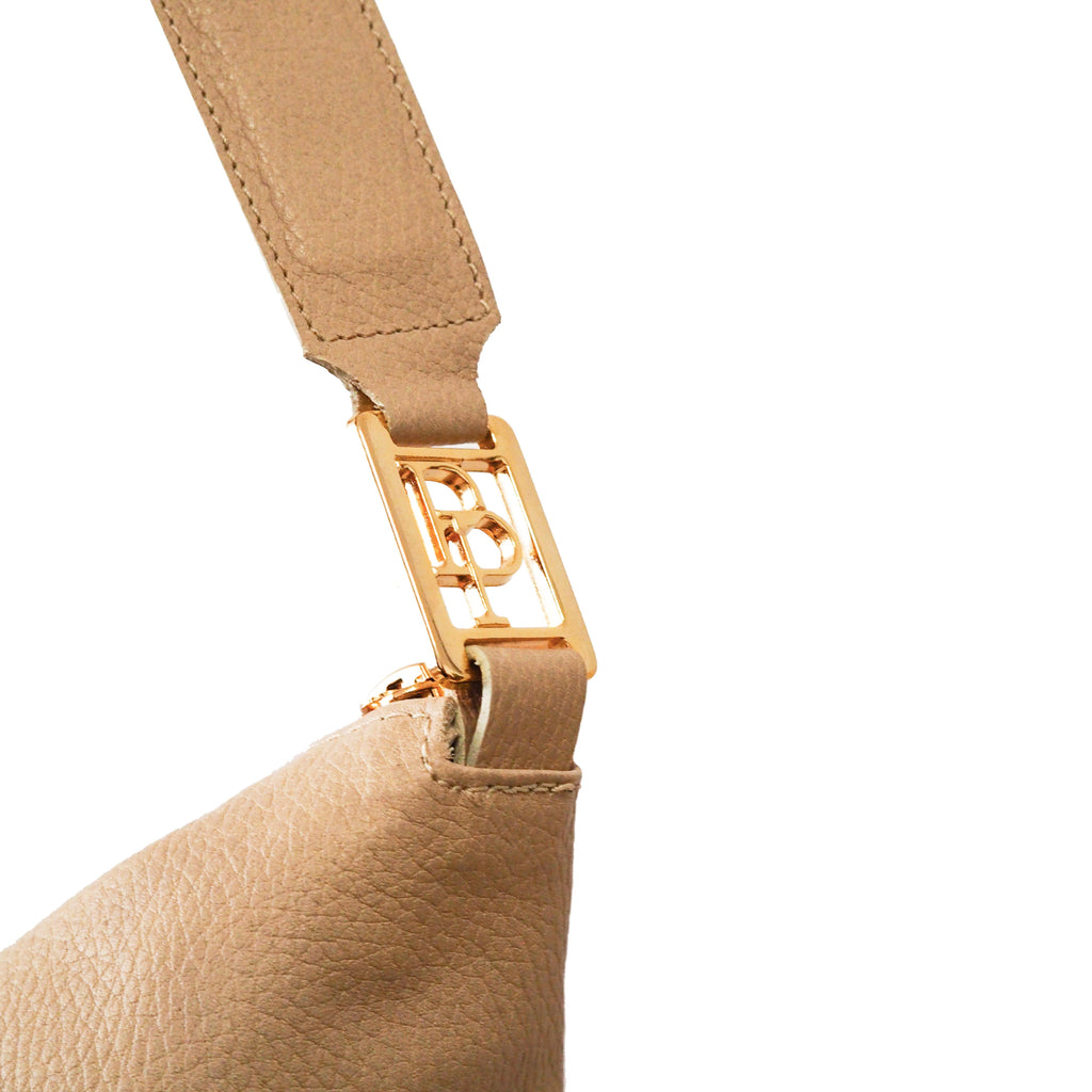 Luna handbag beige leather