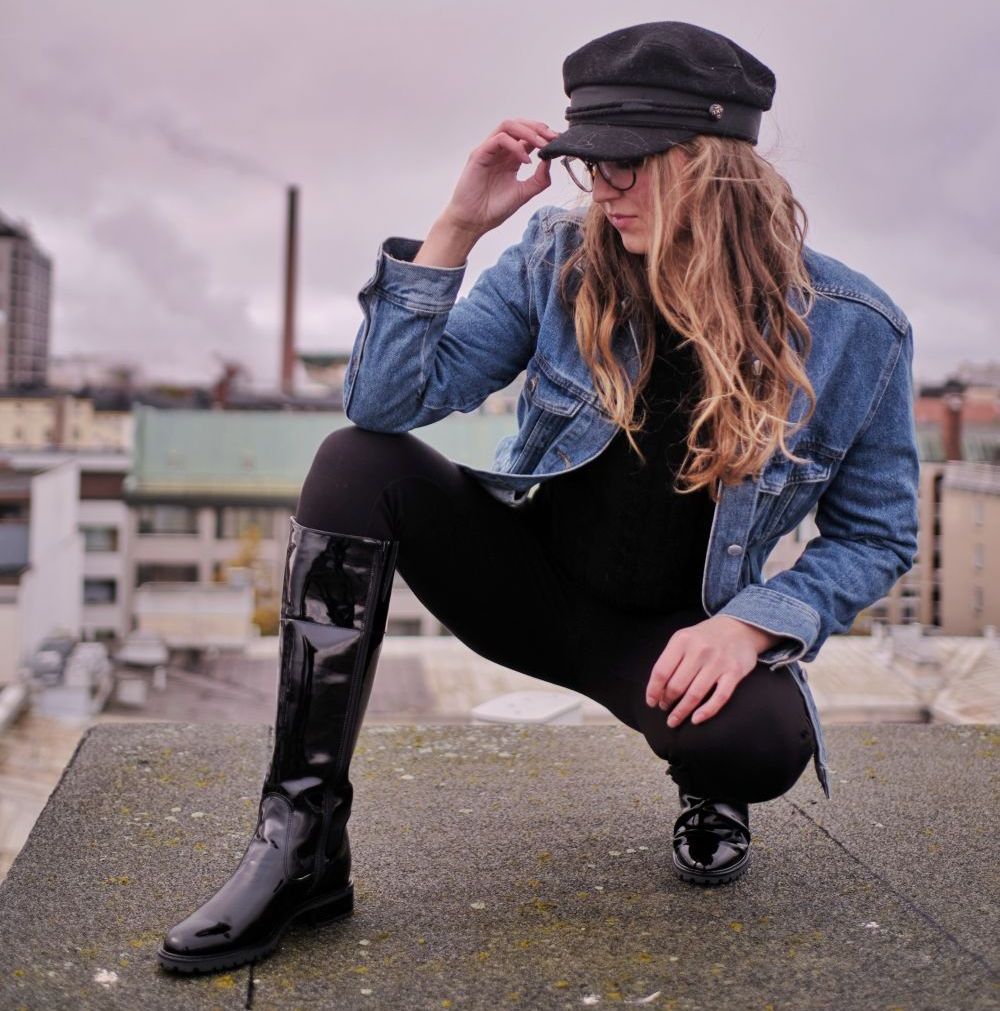POOLDEロングブーツBoots Black 38 pameo pose POOLDEロングブーツBoots Black 38 pameo pose