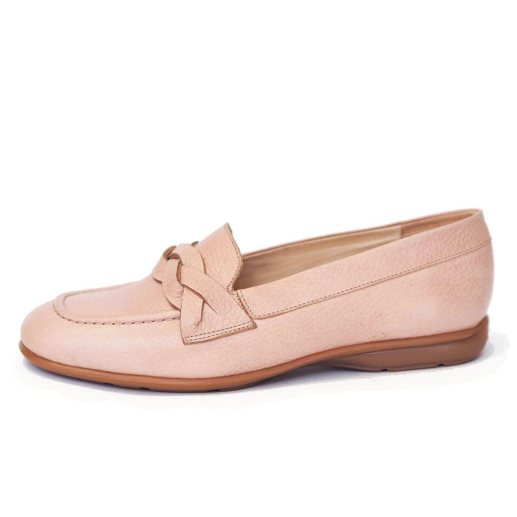 Lisa braid loafer nude