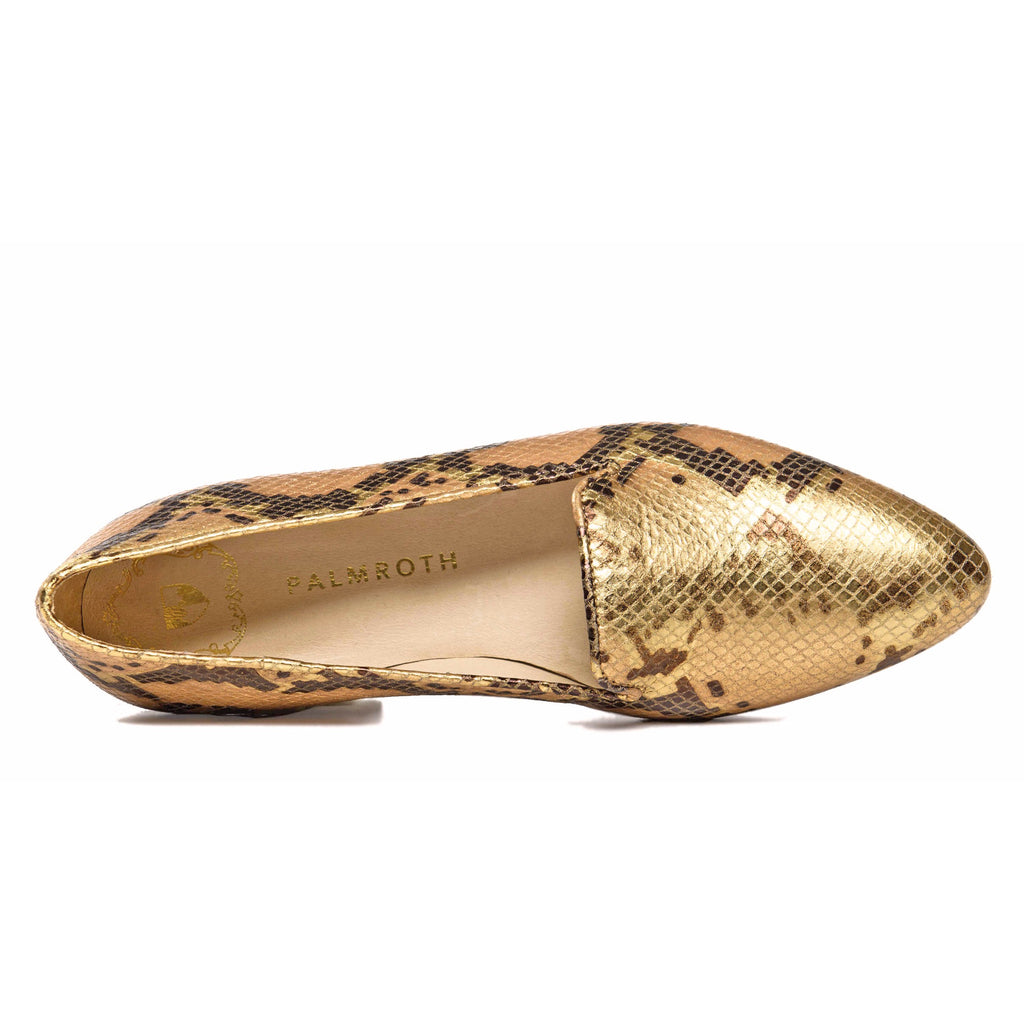 Emelie loafer Blush gold snake