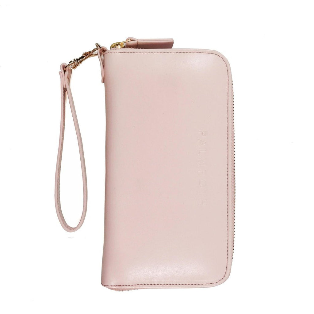 Wallet in nude leather